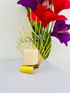 Table Centerpiece Metal, Iron Candle Holder, Handmade Home, Living Room Decor - Bild 1 von 5