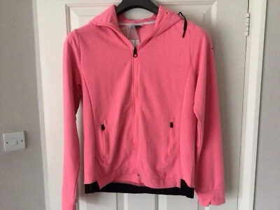 Venice Beach Women’s Long Sleeved Zipped Hooded Top Pink UK Large EUR/US XL   - Image 1 of 4