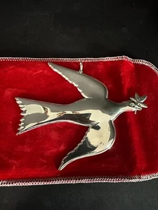 GORHAM PLATA ESTERLINA 0,7 oz (20 g) NAVIDAD MONTE VERNON DOVE VINTAGE 1973 - Imagen 1 de 4