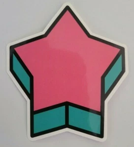 STAR Pink & Blue - Sticker - Approx. 2 1/2" x 2 1/4" Glossy Material - Picture 1 of 2