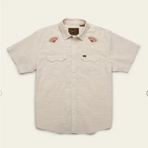 Howler Brothers M L XL Biege Cross Cut Deluxe Pearl Snap Rising Suns NEW NIB - Picture 1 of 4