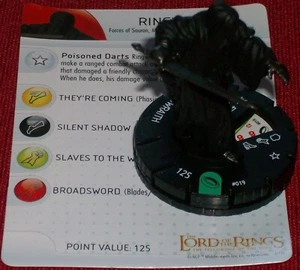 RINGWRAITH 019 LOTR Fellowship of the Ring HeroClix lord rings power - Picture 1 of 1