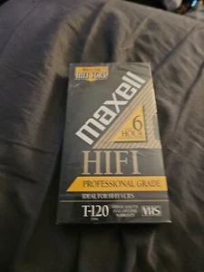 Maxell XL-HIFI Professional Grade T-120 VHS Video VCR Tape 6 Hours New - Picture 1 of 2