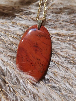 Pendentif en Jaspe rouge - Photo 1/4