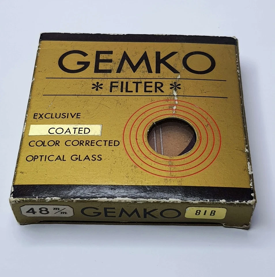 Genuine Gemko 48mm 81A 81-A 81 A Color Conversion Glass Lens Filter Japan 48 mm - Image 1 of 1