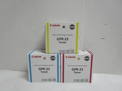 TONER CANON GPR-23 GENUINO CIAN AMARILLO MAGENTA NUEVO SELLADO VER FOTOS SE ENVÍA GRATIS Foto 1 de 4