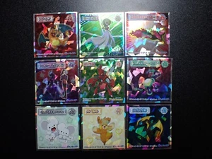 Pokemon Wafer Promo Holo Sticker x9 Charizard Gardevoir Moltres etc #4673 - Picture 1 of 12