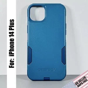 Funda OtterBox Commuter para iPhone 14 Plus - Rock Skip Way (azul) delgada y resistente - Imagen 1 de 11