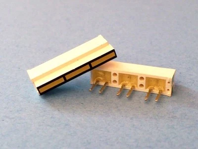 5 - 3 Segment LED Light Bar Graph Array Common Yellow-Green 6 Pin Display ROHM - Image 1 of 3