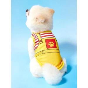 Hund Haustier Kostüm Outfit Fast Food Welpe Katze Halloween Shirt Pfotenabdruck Neu Small - Bild 1 von 5