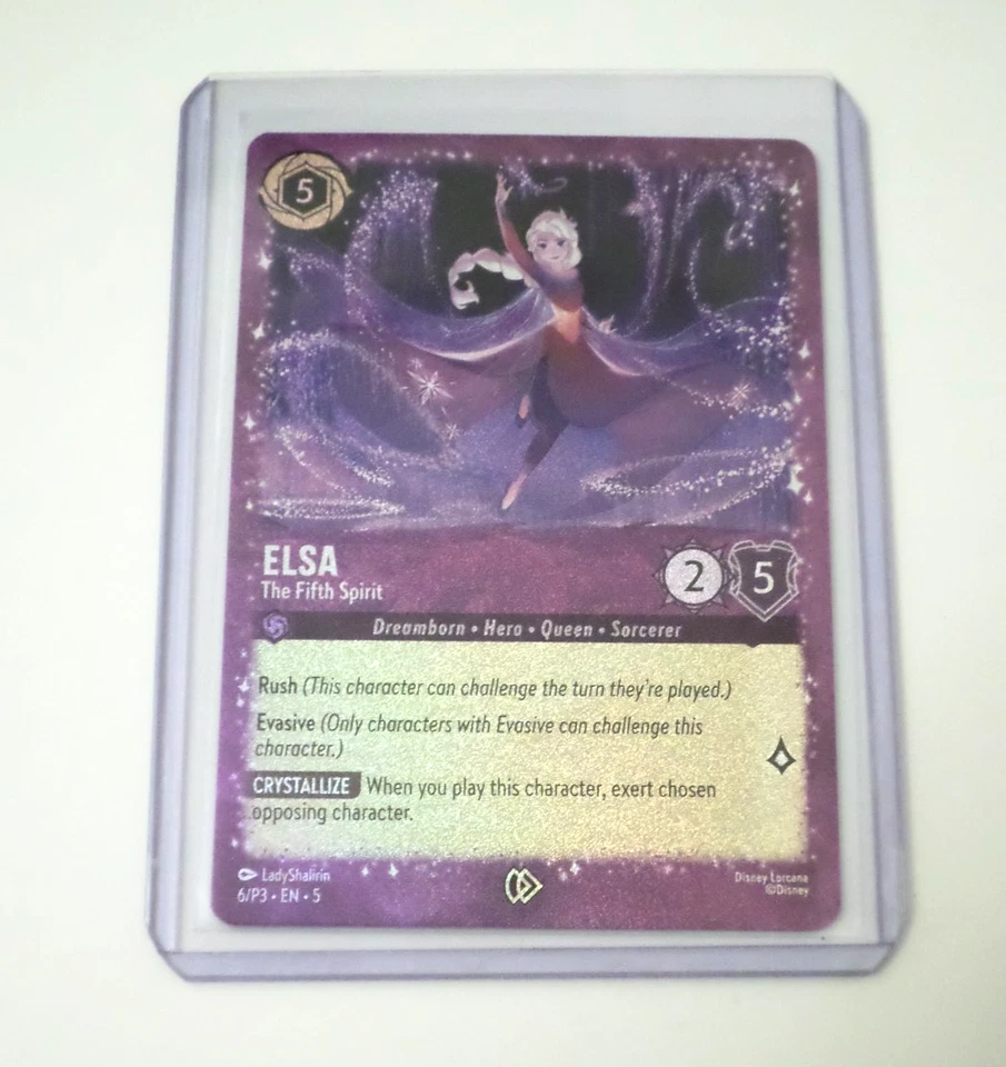 Disney Lorcana Elsa The Fifth Spirit Promo Card 6/p3 Foil - Image 1 of 1