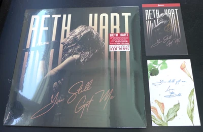 BETH HART -AUTOGRAPHED "YOU STILL GOT ME" SIGNED POSTCARD AND NEW SEALED LP 2024 - Image 1 of 4