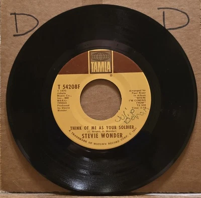 Stevie Wonder: If You Really Love Me/Think Of Me As Your Soldier - Tamla 45 VG+ - Image 1 of 2