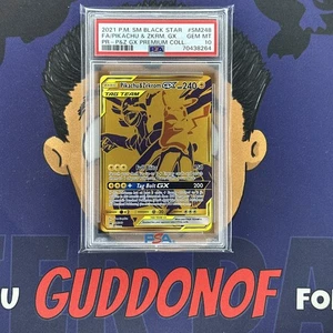 PSA 10 GEM MINT 2021 Pokemon Collezione Premium PIKACHU ZEKROM GX SM248 Tag Team - Foto 1 di 3