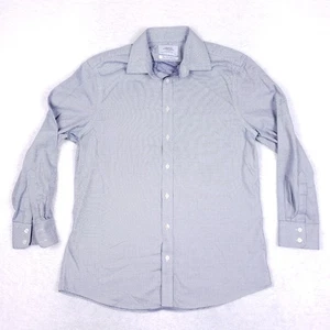 Charles Tyrwhitt camicia elegante uomo non ferro slim fit blu 16,5/33 - Foto 1 di 10