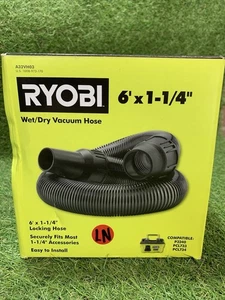 RYOBI A32VH03 6 Feet x 1-1/4" Wet/Dry Vacuum Hose For P3240, PCL733, PCL734 - Picture 1 of 1
