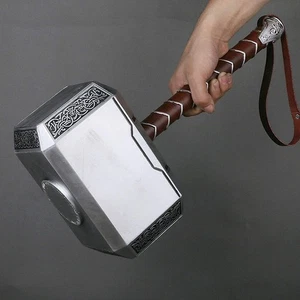 Thor Mjolnir Replica Martello 45cm | Prop Cosplay a grandezza naturale Regalo Da Collezione - Foto 1 di 6