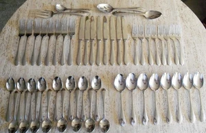 Cambridge Edelstahl Besteck glänzend Service für acht 52 Teile - Bild 1 von 8