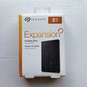 Seagate 2TB Expansion Portable Drive for PC | USB (STEA2000400) Black NEW - Afbeelding 1 van 4