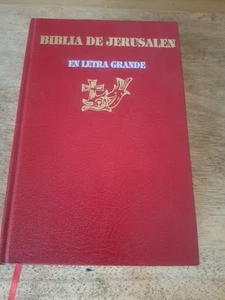 BIBLIA DE JERUSALEN EN LETRA GRANDE SPANISH EDITION Hc Book Catholic Imprimatur - Picture 1 of 10