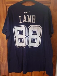 Nike Dallas Cowboys Cee See Lamb T Shirt Size XXL Short Sleeve - Picture 1 of 6