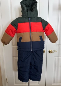 Giacca invernale con cappuccio e pantaloni da neve per ragazzi OshKosh B’gosh, taglia 4T - Foto 1 di 10