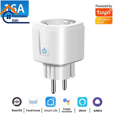 Presa Intelligente WiFi 16A Tuya Smart Plug Compatibile Alexa Google Home - Immagine 1 di 4
