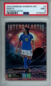 2023 Panini Donruss Women's WC Intergalactic #2 Brazil (Case Hit) PSA 9 - Picture 1 of 2