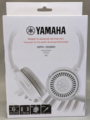 YAMAHA HPH-150WH Over Head Headphone White, For instrument Playing, w/ 2M Cable - Image 1 of 4