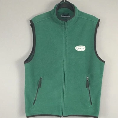 Devon & Jones Vest Mens Medium Green Fleece Full Zip Cooperstown Baseball 1939 - Image 1 of 4