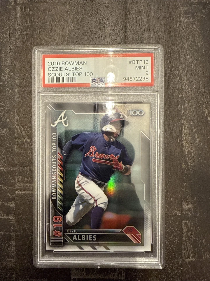 2016 Bowman - Chrome Prospects Ozzie Albies #BCP110 (RC) PSA 9  - Image 1 of 1