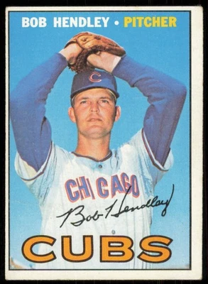 1967 TOPPS BOB HENDLEY CHICAGO CUBS #256 VG+ - Image 1 of 2