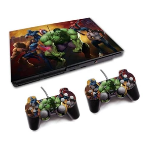 Hulk Marvel Vinyl Cover Folie für PS2 Slim Serie Aufkleber Skin - Bild 1 von 2