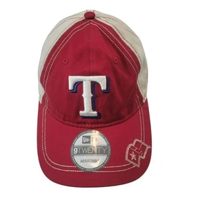 New Era Texas Rangers Ballcap, Unisex Adult, Red & White,Adj Strap,Licensed, NWT - Picture 1 of 7