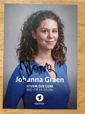 Johanna Graen AK ARD Sturm der Liebe Autogrammkarte original handsigniert - Bild 1 von 2
