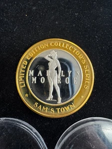 Marilyn Monroe 10 $ Gem Proof 999 Silber Casino Token niedrigste Auflage 0,60 oz - Bild 1 von 2