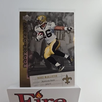 2006 Upper Deck Rookie Debut - Deuce McAllister #61 New Orleans Saints  - Image 1 of 4
