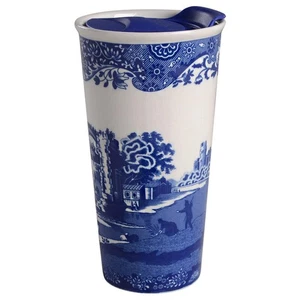 Spode Blue Italian Travel Mug & Plastic Lid 11924817 - Picture 1 of 1