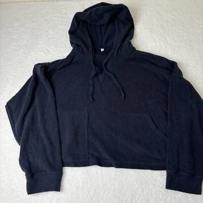 Толстовка с капюшоном Free People Movement большого размера укороченная крой синяя размер M - Изображение 1 из 4