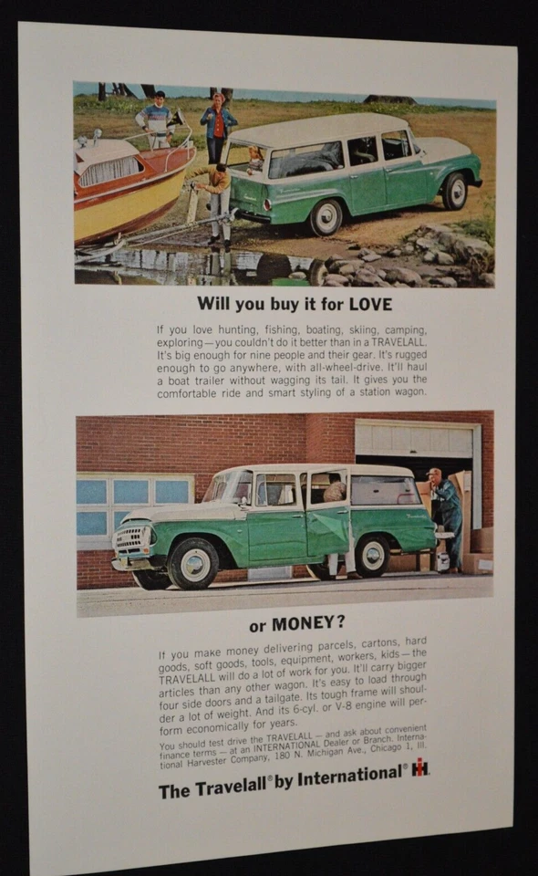 International Travelall 1964 original vintage anuncio impreso vagón 64 Foto 1 de 1