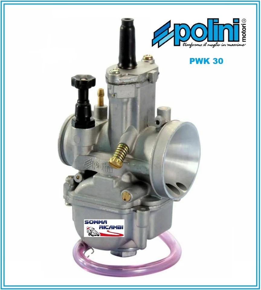 201.0169 CARBURATORE POLINI PWK D.30mm a valvola piatta MOTO-SCOOTER-VESPA - Immagine 1 di 2