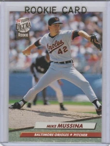 Mike Mussina Rookie Card 1992 Fleer Ultra RC Baltimore Orioles New York Yankees - Bild 1 von 2