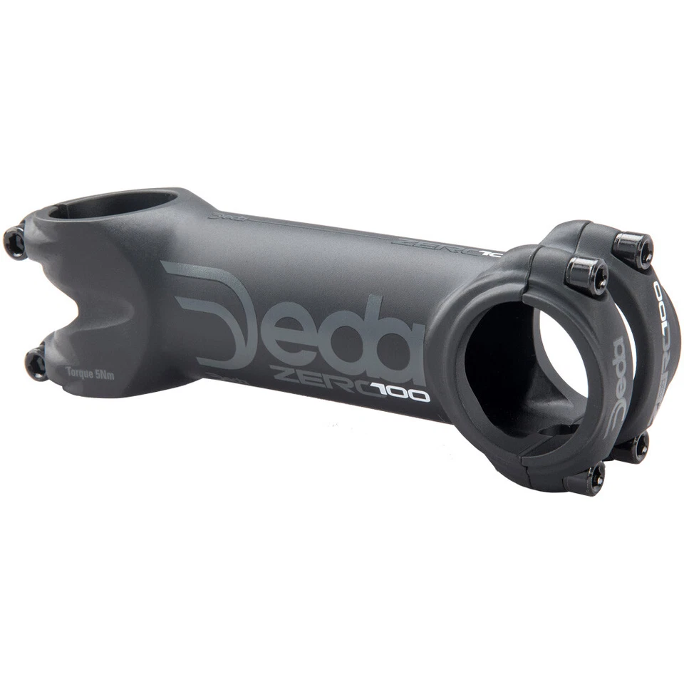 Deda Elementi Zero100 Road Bike Stem Black/Black Alloy 31.7mm 80mm-140mm - Image 1 of 1