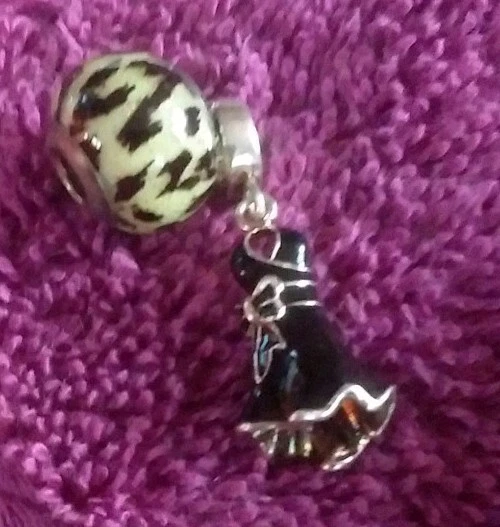 AUTHENTIC 925 Sterling PERSONA DRESS & Italy QVC MURANO Confetti BEAD 2pc LOTQ01 - Image 1 of 1