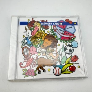 Janome Sewing Machine Memory Card 2 Design Series Zodiac Signs Sports Flowers - Picture 1 of 3