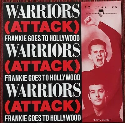 FRANKIE GOES TO HOLLYWOOD WARRIORS (ATTACK) 3-TRACK 12 INCH UK PROMO +TOUR DATES — 第 1/2 张图片