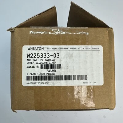 Tapón de rosca Wheaton W225333-03 1000 piezas Foto 1 de 2