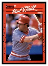 1990 Donruss #198 PAUL O'NEILL Cincinnati Reds ~F4P