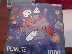 Aquarius Peanuts Snoopy im Weltraum Puzzle 1000 Puzzle 20x28" Artemis VERSIEGELT - Bild 1 von 3