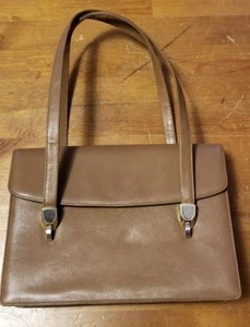 Vintage, Koret, Brown, Leather, Organizer, Satchel Handbag - Picture 1 of 10